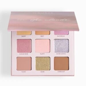 Wander Beauty In The Clouds Eyeshadow Palette 9 Shade Matte Shimmer Glitter NIB